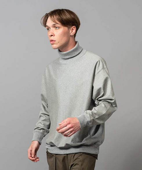 MR.OLIVE / 20/2 HIGH GAUGE JERSEY / SIDE RIB TURTLE NECK SHIRT ミスターオリーブ/20番手ハイゲージジャージー/サイドリブタートルネックシャツ